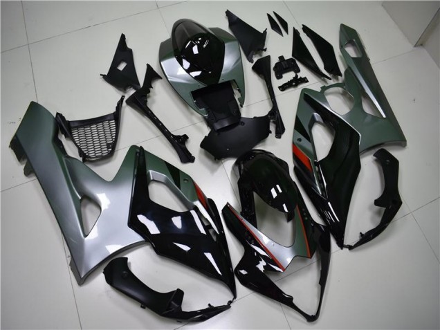 Schwarz Silber Suzuki GSXR 1000 K5 05-06 Motorrad Verkleidungen Schwarz Silber Suzuki GSXR 1000 K5 05-06 Motorrad Verkleidungen