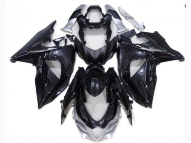 Schwarz Silber Suzuki GSXR 1000 K9 09-16 Motorrad Verkleidungen