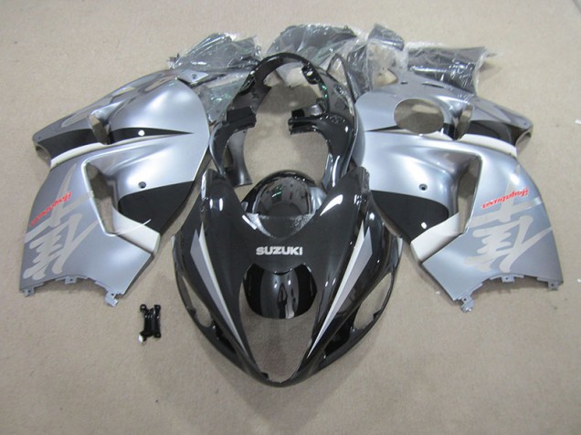 Schwarz Silber Suzuki GSXR 1300 Hayabusa 96-07 Motorrad Verkleidungen Schwarz Silber Suzuki GSXR 1300 Hayabusa 96-07 Motorrad Verkleidungen