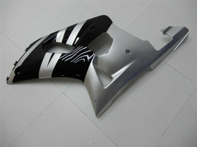 Schwarz Silber Suzuki GSXR 600 / 750 K1 K2 K3 01-03 Motorrad Verkleidungen Schwarz Silber Suzuki GSXR 600 / 750 K1 K2 K3 01-03 Motorrad Verkleidungen