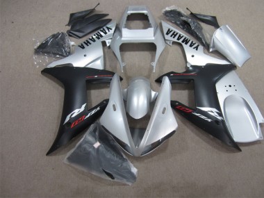 Schwarz Silber Yamaha R1 02-03 Motorrad Verkleidungen