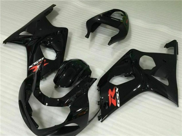 Schwarz Suzuki GSXR 1000 K1 00-02 Motorrad Verkleidungen Schwarz Suzuki GSXR 1000 K1 00-02 Motorrad Verkleidungen