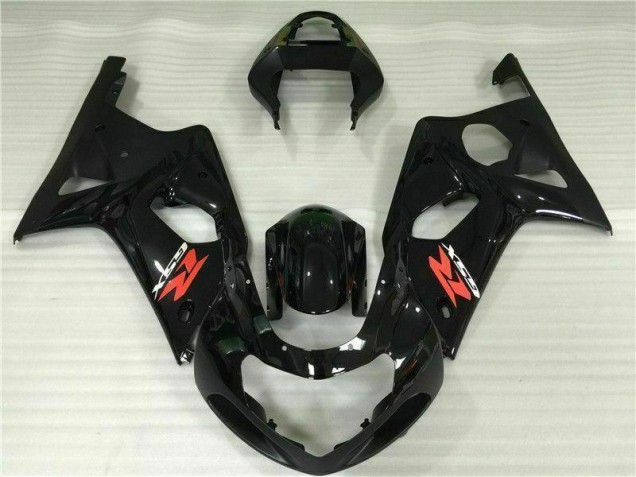 Schwarz Suzuki GSXR 1000 K1 00-02 Motorrad Verkleidungen Schwarz Suzuki GSXR 1000 K1 00-02 Motorrad Verkleidungen