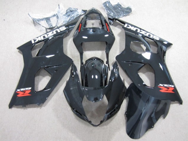 Schwarz Suzuki GSXR 1000 K3 03-04 Motorrad Vollverkleidung Schwarz Suzuki GSXR 1000 K3 03-04 Motorrad Vollverkleidung
