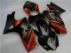 Schwarz Suzuki GSXR 1000 K7 07-08 Motorrad VollVerkleidungen & Plastik