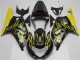 Schwarz Suzuki GSXR 600 / 750 K1 K2 K3 01-03 Motorrad Verkleidungen Komplett Sets