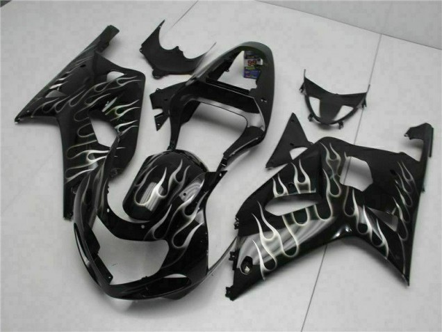 Schwarz Suzuki GSXR 600 / 750 K1 K2 K3 01-03 Motorrad Verkleidungen