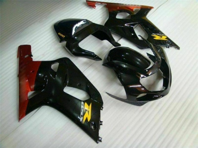 Schwarz Suzuki GSXR 600 / 750 K1 K2 K3 01-03 Motorrad Verkleidungen & Plastik Schwarz Suzuki GSXR 600 / 750 K1 K2 K3 01-03 Motorrad Verkleidungen & Plastik