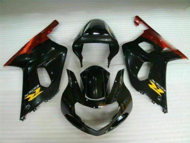 Schwarz Suzuki GSXR 600 / 750 K1 K2 K3 01-03 Motorrad Verkleidungen & Plastik