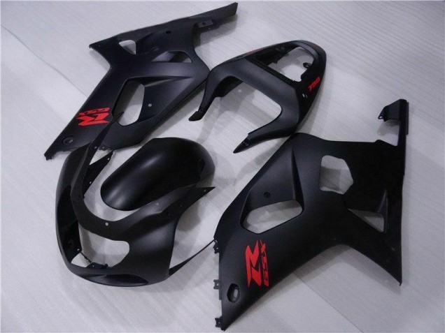 Schwarz Suzuki GSXR 600 / 750 K1 K2 K3 01-03 Motorrad Vollverkleidung