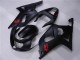 Schwarz Suzuki GSXR 600 / 750 K1 K2 K3 01-03 Motorrad Vollverkleidung