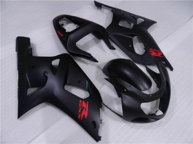 Schwarz Suzuki GSXR 600 / 750 K1 K2 K3 01-03 Motorrad Vollverkleidung