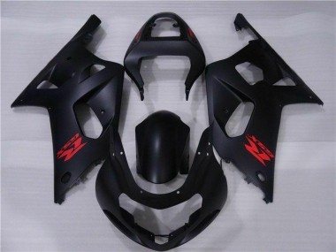 Schwarz Suzuki GSXR 600 / 750 K1 K2 K3 01-03 Motorrad Vollverkleidung
