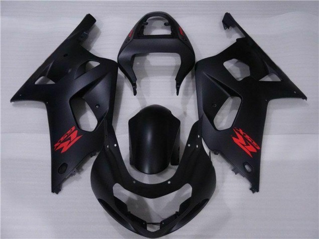 Schwarz Suzuki GSXR 600 / 750 K1 K2 K3 01-03 Motorrad Vollverkleidung