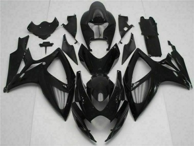 Schwarz Suzuki GSXR 600 / 750 K6 06-07 Motor Verkleidung