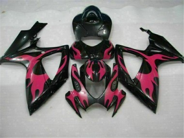 Schwarz Suzuki GSXR 600 / 750 K6 06-07 Motor Verkleidungen