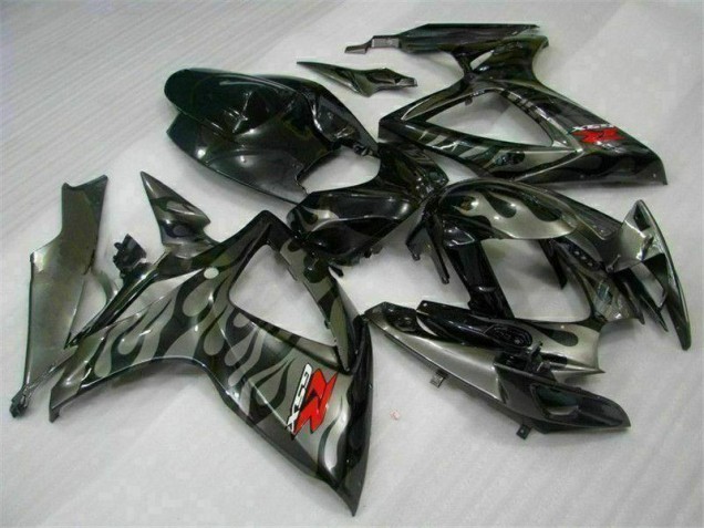 Schwarz Suzuki GSXR 600 / 750 K6 06-07 Motorrad Verkleidung & Plastik