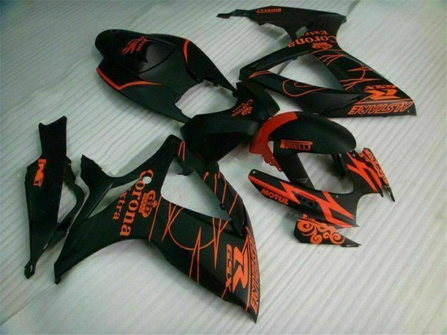 Schwarz Suzuki GSXR 600 / 750 K6 06-07 Motorrad Verkleidungen Komplett Sets Schwarz Suzuki GSXR 600 / 750 K6 06-07 Motorrad Verkleidungen Komplett Sets