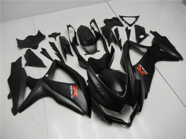 Schwarz Suzuki GSXR 600 / 750 K8 08-10 Motorrad Vollverkleidung Schwarz Suzuki GSXR 600 / 750 K8 08-10 Motorrad Vollverkleidung