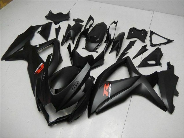Schwarz Suzuki GSXR 600 / 750 K8 08-10 Motorrad Vollverkleidung Schwarz Suzuki GSXR 600 / 750 K8 08-10 Motorrad Vollverkleidung