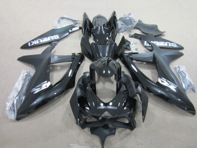 Schwarz Suzuki GSXR 600 K8 08-10 Motorrad Verkleidung Schwarz Suzuki GSXR 600 K8 08-10 Motorrad Verkleidung