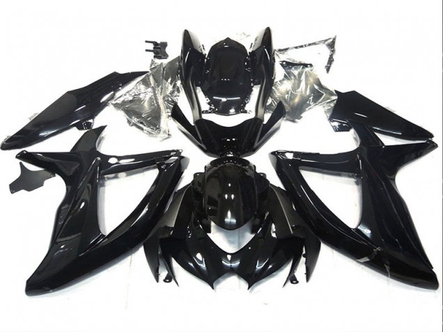 Schwarz Suzuki GSXR 750 K8 08-10 Motorrad Verkleidungen Schwarz Suzuki GSXR 750 K8 08-10 Motorrad Verkleidungen