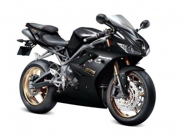 Schwarz Triumph Daytona 675 Triple 06-08 Motorrad Verkleidungen