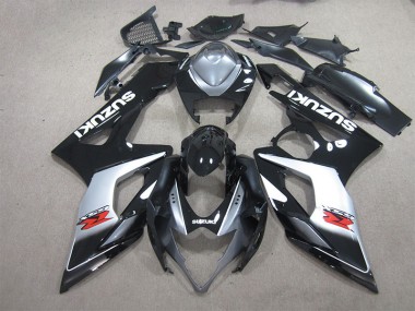 Schwarz Weiß Aufkleber Suzuki GSXR 1000 K5 05-06 Motorrad Verkleidungen