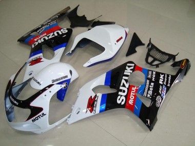 Schwarz Weiß Blau Suzuki GSXR 1000 K1 00-02 Motorrad Verkleidungen