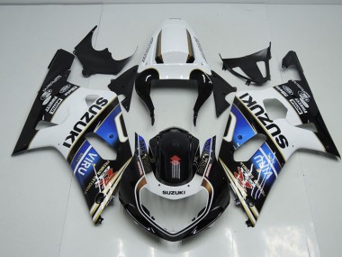 Schwarz Weiß Blau Viru Suzuki GSXR 750 K1 K2 K3 01-03 Motorrad Verkleidungen