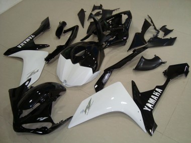 Schwarz Weiß Gold Yamaha R1 07-08 Motorrad Verkleidungen