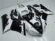 Schwarz Weiß Kawasaki ZX6R 05-06 Motorrad Verkleidungen