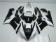 Schwarz Weiß Kawasaki ZX6R 05-06 Motorrad Verkleidungen