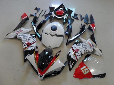 Schwarz Weiß Rot Yamaha R1 07-08 Motorrad Verkleidungen