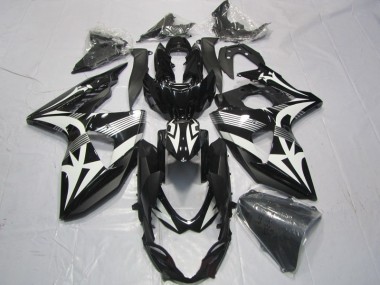 Schwarz Weiß Suzuki GSXR 1000 K9 09-16 Motorrad Verkleidung