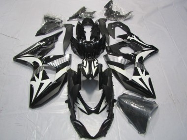 Schwarz Weiß Suzuki GSXR 1000 K9 09-16 Motorrad Verkleidungen