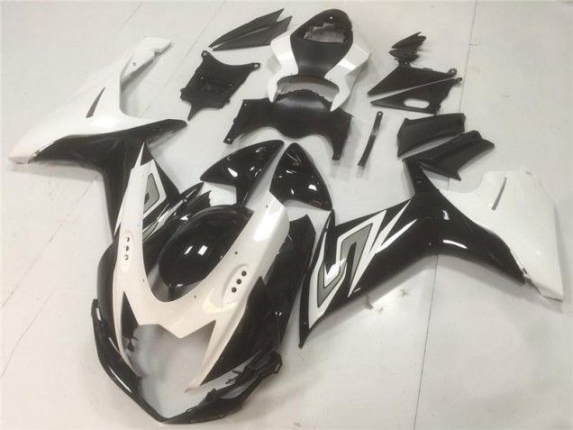 Schwarz Weiß Suzuki GSXR 600 / 750 K11 11-24 Motorrad Vollverkleidung Schwarz Weiß Suzuki GSXR 600 / 750 K11 11-24 Motorrad Vollverkleidung