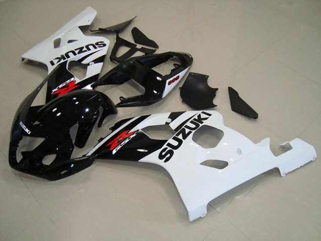 Schwarz Weiß Suzuki GSXR 750 K4 04-05 Motorrad Verkleidung