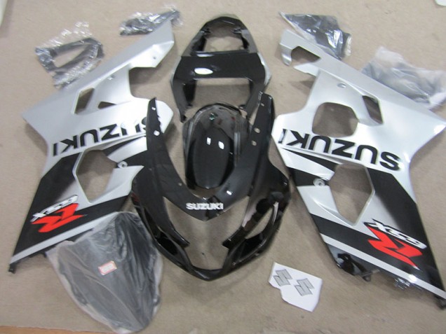 Schwarz Weiß Suzuki GSXR 750 K4 04-05 Motorrad Verkleidungen Schwarz Weiß Suzuki GSXR 750 K4 04-05 Motorrad Verkleidungen