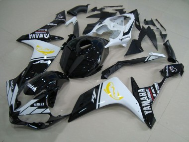 Schwarz Weißer Dolphin Yamaha R1 07-08 Motorrad Verkleidungen