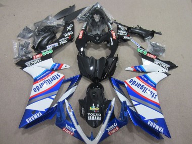 Schwarz Weißes Sterilgarda Yamaha R1 07-08 Motorrad Verkleidungen