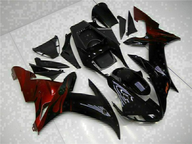 Schwarz Yamaha R1 02-03 MotorradVerkleidungen Plastik Kits Schwarz Yamaha R1 02-03 MotorradVerkleidungen Plastik Kits