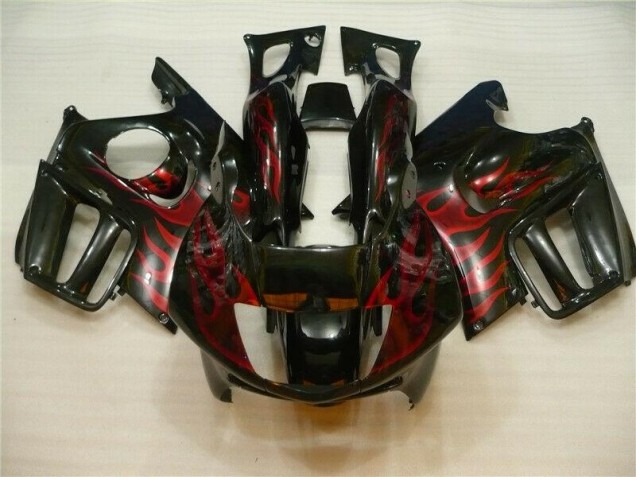 Schwarz rote Flamme Honda CBR 600 F3 95-98 Motorrad Verkleidung Schwarz rote Flamme Honda CBR 600 F3 95-98 Motorrad Verkleidung