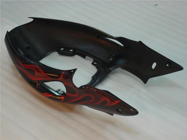 Schwarz rote Flamme Suzuki GSXR 1300 Hayabusa 96-07 Motorrad Verkleidung Schwarz rote Flamme Suzuki GSXR 1300 Hayabusa 96-07 Motorrad Verkleidung