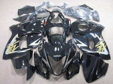 Schwarz und Gold Aufkleber Suzuki GSXR 1300 Hayabusa 08-20 Motorrad Verkleidungen