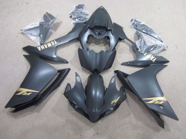 Schwarz und Gold Aufkleber Yamaha R1 07-08 Motorrad Verkleidung
