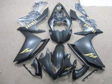 Schwarz und Gold Aufkleber Yamaha R1 07-08 Motorrad Verkleidungen