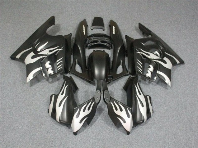 Schwarze Weiße Flamme Honda CBR 600 F3 95-98 Motorrad Verkleidungen
