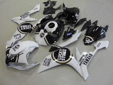 Schwarzer Lucky Strike Yamaha R1 07-08 Motorrad Verkleidungen