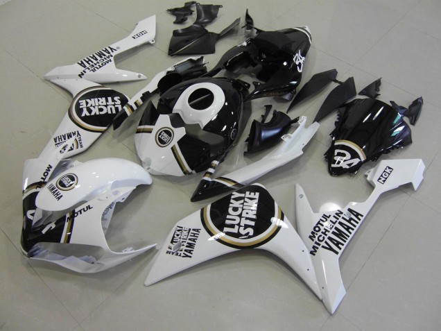 Schwarzer Lucky Strike Yamaha R1 07-08 Motorrad Verkleidungen